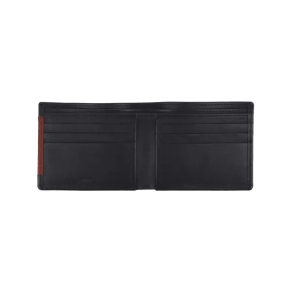 BYFT002493 Jafferjees Genuine Leather Men's Wallet Karachi   Black & Tan A