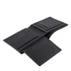BYFT002500 Jafferjees Genuine Leather Mens Wallet Rome Black Tan B