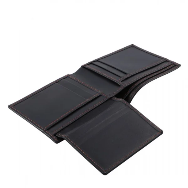 BYFT002500 Jafferjees Genuine Leather Mens Wallet Rome Black Tan B
