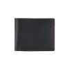 BYFT002501 Jafferjees Genuine Leather Mens Wallet Rome Black Red
