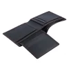 BYFT002501 Jafferjees Genuine Leather Mens Wallet Rome Black Red B