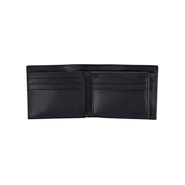 BYFT002508 Jafferjees Genuine Leather Mens Wallet Hamburg Black Silver A