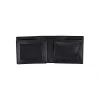 BYFT002508 Jafferjees Genuine Leather Mens Wallet Hamburg Black Silver B