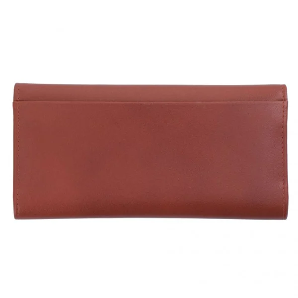 BYFT002517 Jafferjees Genuine Leather Womens Wallet Goldenrod Dark Tan Gold A