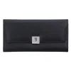 BYFT002518 Jafferjees Genuine Leather Womens Wallet Goldenrod Black Silver