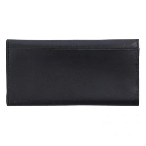 BYFT002518 Jafferjees Genuine Leather Womens Wallet Goldenrod Black Silver A