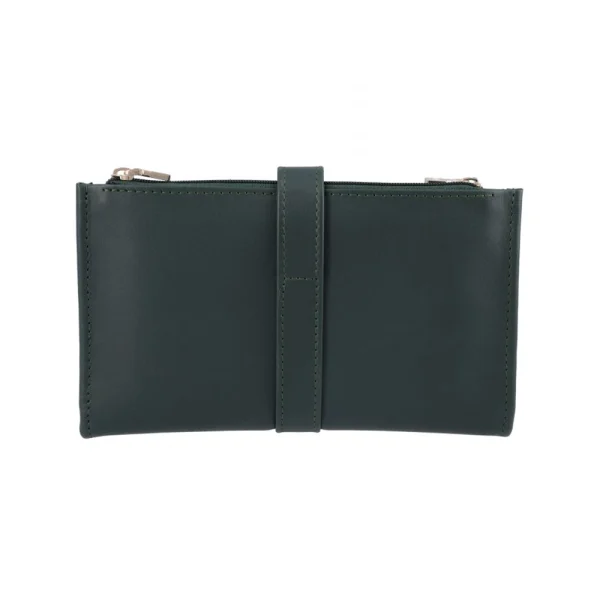 BYFT002526 Jafferjees Genuine Leather Womens Mens Wallet The Cosmos Green Gold A