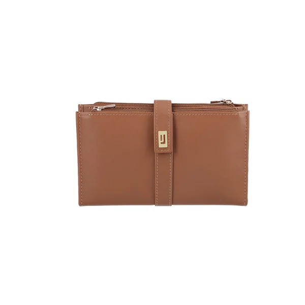 BYFT002527 Jafferjees Genuine Leather Womens Mens Wallet The Cosmos Tan Gold