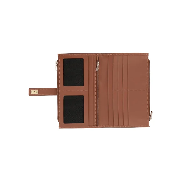 BYFT002527 Jafferjees Genuine Leather Womens Mens Wallet The Cosmos Tan Gold B