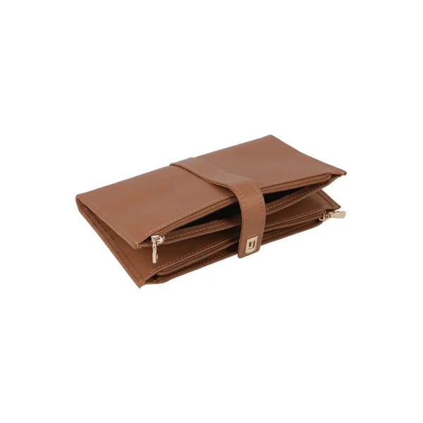 BYFT002527 Jafferjees Genuine Leather Womens Mens Wallet The Cosmos Tan Gold C