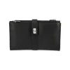 BYFT002529 Jafferjees Genuine Leather Womens Mens Wallet The Cosmos Black Silver