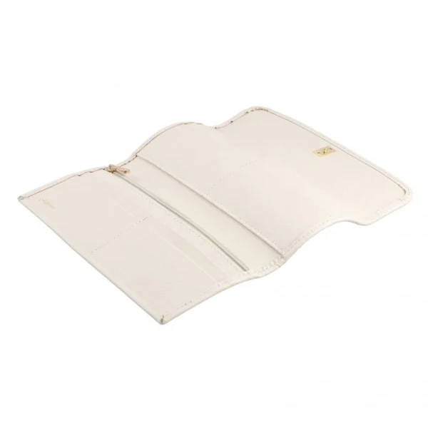 BYFT002534 Jafferjees Genuine Leather Womens Wallet Forget Me Not Off White Gold B