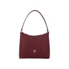 BYFT002570 Jafferjees Genuine Leather Womens Handbag The Blazing Star Maroon Gold