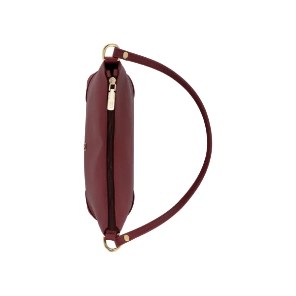 BYFT002570 Jafferjees Genuine Leather Womens Handbag The Blazing Star Maroon Gold B
