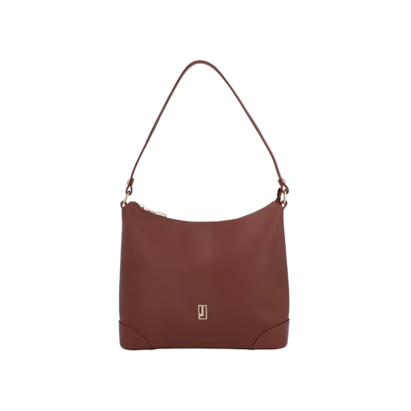 BYFT002571 Jafferjees Genuine Leather Womens Handbag The Blazing Star Dark Tan Gold