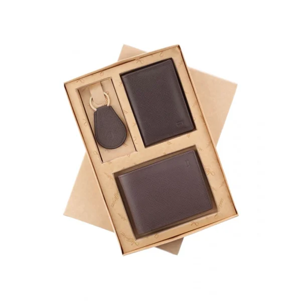 BYFT004997 Jafferjees Genuine Leather Men's Wallet Set Trevi Fountain   Brown B