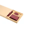 BYFT004999 Jafferjees Genuine Leather Men's Wallet Set Trevi Fountain   Maroon A