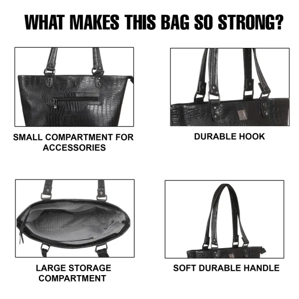 BYFT008268 Mounthood NEITH LADIES HAND BAG Black Set of 1 E