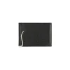 BYFT014042 MONEY CLIP WALLET BLACK SILVER LEATHER IMMER A