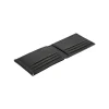 BYFT014042 MONEY CLIP WALLET BLACK SILVER LEATHER IMMER D