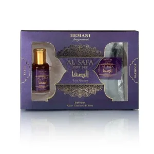 BYFT017816 Al Safa Gift Set 2in1 Attar & Bakhoor-Dubai