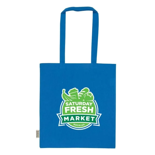 BYFT005736 BYFT Recycled Bag Blue 38 x 41 Cm Cotton 145 Gsm Set of 01   CSB 08 RE BLU C