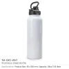 BYFT005769 BYFT Doube Wall White Matt Finish Stainless Steel Bottle 38 Oz Set of 01   TM 040 WHT D