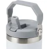 BYFT005805 BYFT Double Wall Black Vacuum SS Insulated Tumbler with Handle and Straw Set of 01   TM 042 C