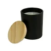 BYFT005814 BYFT Scented Arabian Oudh Candle in Glass Bottle with Bamboo Lid Set of 01   CAND 02 A