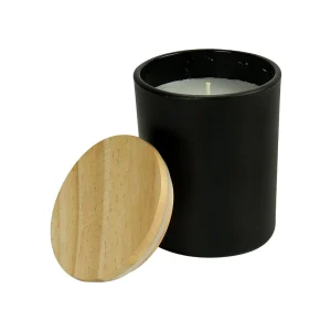 BYFT005814 BYFT Scented Arabian Oudh Candle in Glass Bottle with Bamboo Lid Set of 01   CAND 02 A