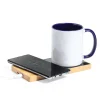 BYFT005819 BYFT Bamboo Wireless Charger with Mug Warmer Set of 01   WCP BM7 A