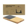 BYFT005819 BYFT Bamboo Wireless Charger with Mug Warmer Set of 01   WCP BM7 D