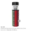 BYFT005826 BYFT Double Wall Glass Bottle with SADU Sleeve 500 Ml Set of 01   TM 036