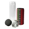 BYFT005826 BYFT Double Wall Glass Bottle with SADU Sleeve 500 Ml Set of 01   TM 036 A