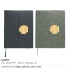 BYFT005834 BYFT A5 RPET Dark Blue Fabric Notebook Set of 01   MBRPET