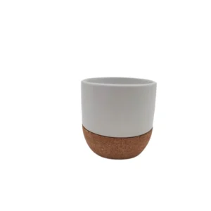 BYFT015116 BYFT Cork Mini Cup   White B