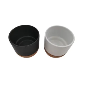 BYFT015116 BYFT Cork Mini Cup   White C