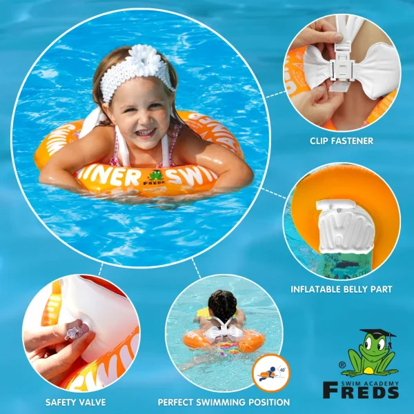 BYFT021076 Fred Swimtrainer 2Year   6Year Orange Set of 01 H