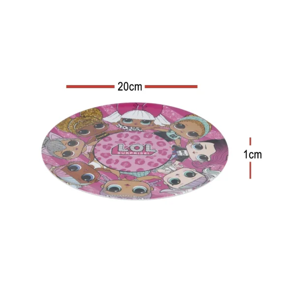 BYFT021159 Disney Plate Melamine Set LOL Surprise Multicolor Plastic Set of 01   RJ2969 A