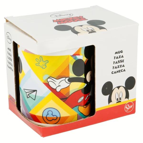 BYFT021172 Disney Mug Micky Color Flow 240 Ml Multicolor Plastic Set of 01   RJ78123 B