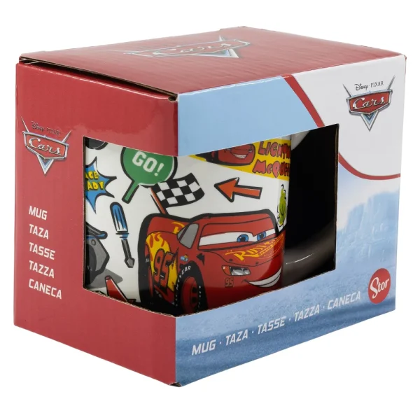 BYFT021173 Disney Mug Cars Stickers 240 Ml Multicolor Plastic Set of 01   RJ88072 B