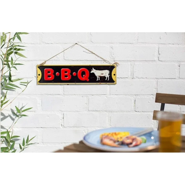 BYFT021212 La Hacienda   BBQ Wall Sign Set of 01 B