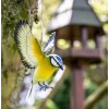 BYFT021215 La Hacienda   Hanging 3d Metal Blue Tit in Flight Set of 01 B