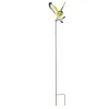 BYFT012106 La Hacienda   Metal Inquisitive Blue Tit on Stake