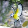 BYFT012106 La Hacienda   Metal Inquisitive Blue Tit on Stake B