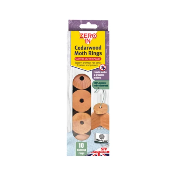 BYFT012378 STV Cedarwood Moth Repellent Ring   10 Pack B