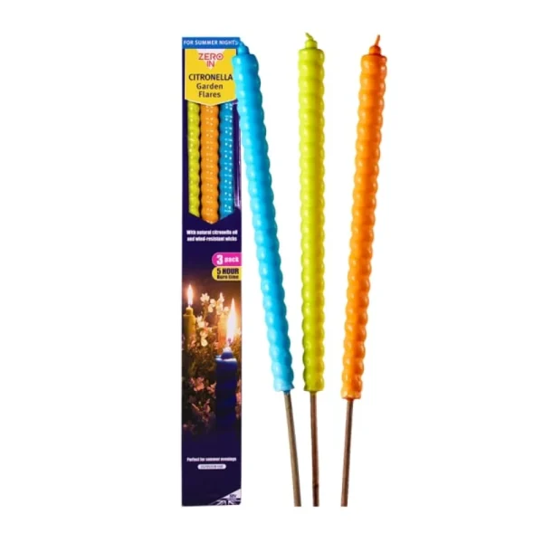BYFT012416 STV Citronella Garden Flares   Beach Party   3 Pack D