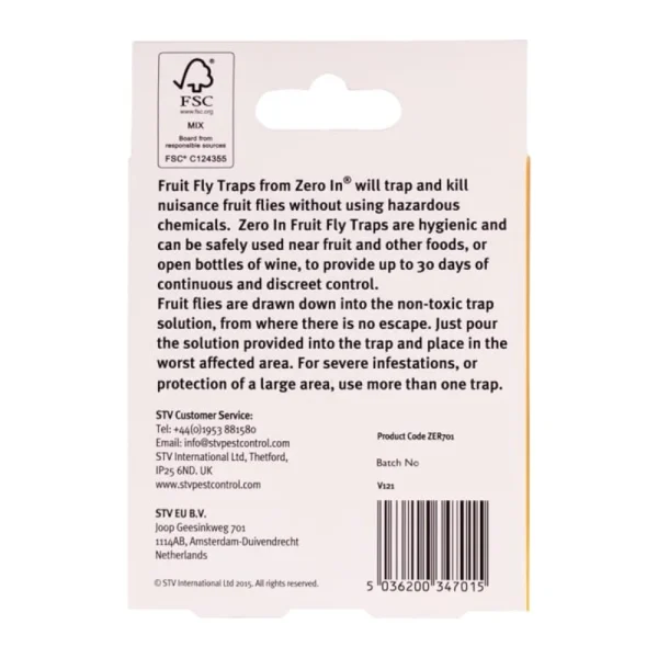 BYFT012447 STV Ready Baited Fruit Fly Trap – Twinpack D