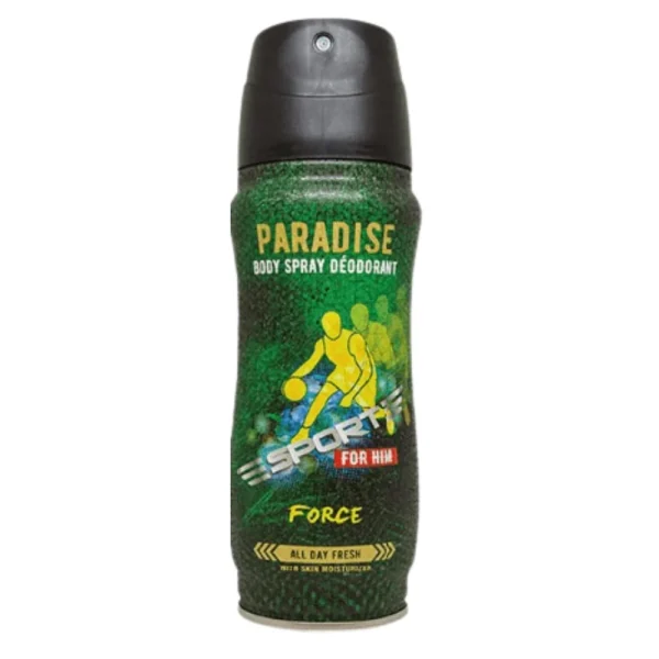 BYFT021514 Paradise Sport Deo Body Spray Deodarant   Force   200 Ml   Set of 01