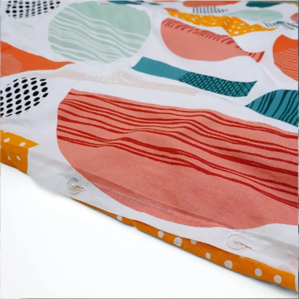 BYFT023632 Home Tex Design King Duvet Cover 240 x 200 Cm 2 Pillow Cover 50 x 80 Cm Printed Graphic Multi 100% Cotton Set of 3 D